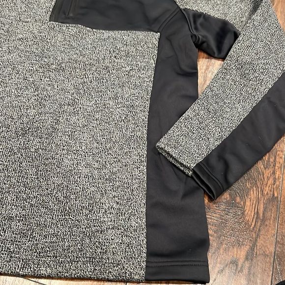 Spyder Men's Size XXLarge Grey & Black Knit Quarter Zip Pullover Sweater Jacket - Picture 3 of 10